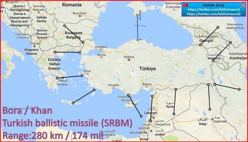 Βαλλιστική δύναμη η Τουρκία: Εντάχθηκε στο τουρκικό οπλοστάσιο o BORA – Εντός εμβέλειας ελληνικά αστικά κέντρα